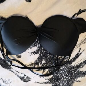 RELLECIGA Black Bikini Top